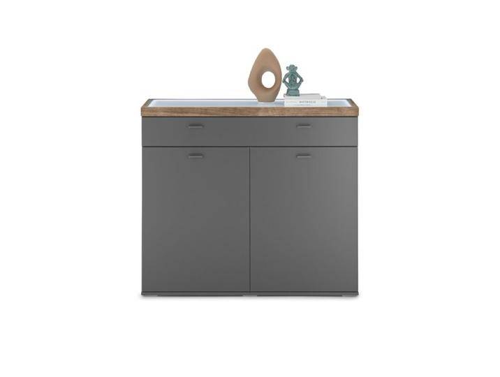 set one by Musterring Lancaster-Dielen Sideboard Type 105 mit LED-Beleuchtung - Dekor Grau Anthrazit/Eiche Ribbeck cognac Nachbildung , inkl. Türdämpfer set one by Musterring Lancaster-Dielen Sideboard Type 105 mit LED-Beleuchtung - Dekor Grau Anthrazit/Eiche Ribbeck cognac Nachbildung , inkl. Türdämpfer von set-one-by-Musterring