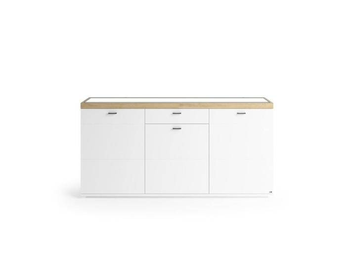 set one by Musterring Lancaster Sideboard Type 51 mit Milchglaseinsatz - optional mit LED-Beleuchtung - Dekor weiß matt , inkl. Beleuchtung & Türdämpfer set one by Musterring Lancaster Sideboard Type 51 mit Milchglaseinsatz - optional mit LED-Beleuchtung - Dekor weiß matt , inkl. Beleuchtung & Türdämpfer von set-one-by-Musterring
