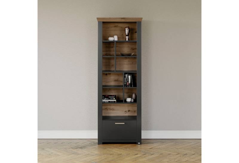 set one by Musterring Regal York, Typ 07, offenes Design, Beleuchtung optional, B 75 x H 207 cm set one by Musterring Regal York, Typ 07, offenes Design, Beleuchtung optional, B 75 x H 207 cm von set one by Musterring