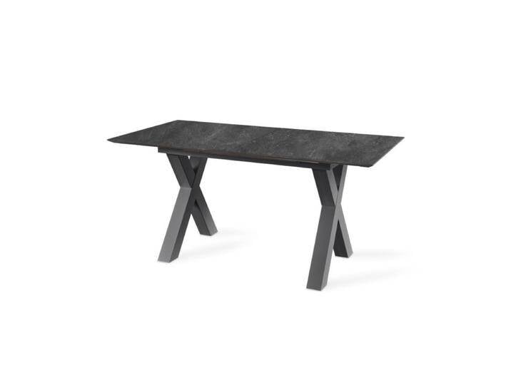set one by Musterring New Atlanta Esstisch ausziehbar mit Gestell in X-Form und Platte mit Schweizer Kante - Keramik schwarz Nachbildung , X-Gestell Dekor Vulkanschwarz supermatt , 170/220 x 75,5 x 90 set one by Musterring New Atlanta Esstisch ausziehbar mit Gestell in X-Form und Platte mit Schweizer Kante - Keramik schwarz Nachbildung , X-Gestell Dekor Vulkanschwarz supermatt , 170/220 x 75,5 x 90 von set-one-by-Musterring