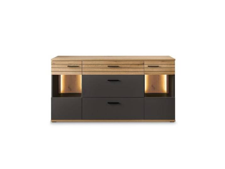 set one by Musterring Quincy Sideboard Type 02 – mit Glasausschnitt und LED-Beleuchtung - Dekor Anthrazit, Modern, Skandinavisch set one by Musterring Quincy Sideboard Type 02 – mit Glasausschnitt und LED-Beleuchtung - Dekor Anthrazit, Modern, Skandinavisch von set-one-by-Musterring