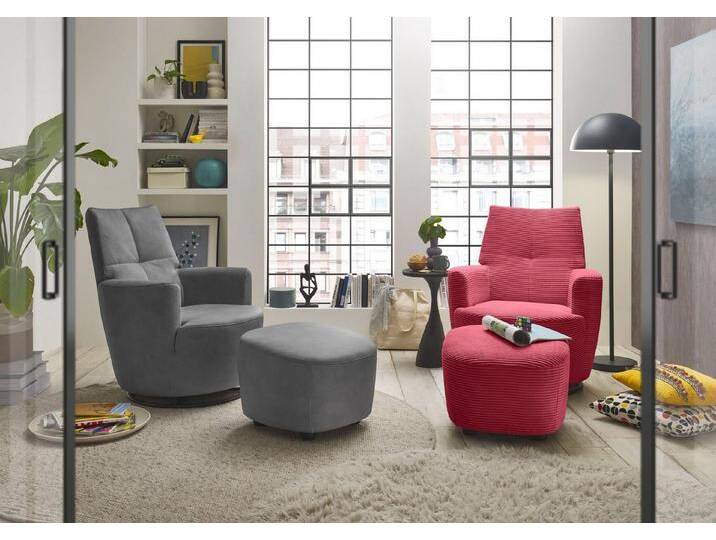set one by Musterring Relaxsessel SO 1450, mit Dreh- und Wippfunktion, rot, ruby red GCT 87 von set-one-by-Musterring