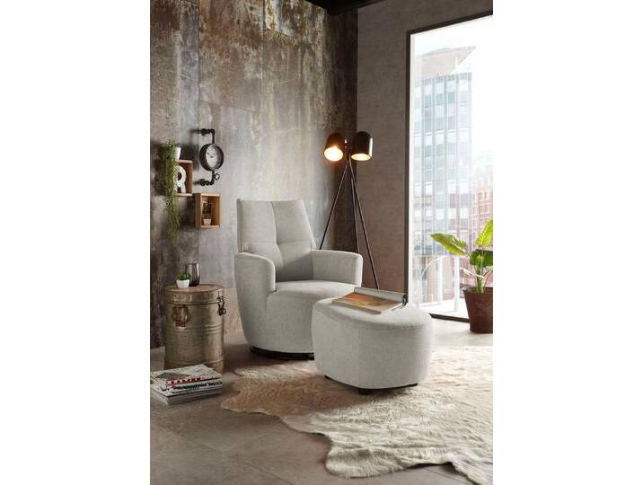 set one by Musterring Relaxsessel SO 1450 (Set), mit Dreh- und Wippfunktion, inklusive Hocker, grau, platingrau DPR 49 von set-one-by-Musterring