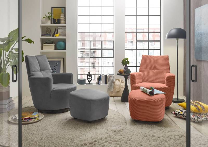 set one by Musterring Relaxsessel SO 1450 (Set), mit Dreh- und Wippfunktion, inklusive Hocker von set one by Musterring