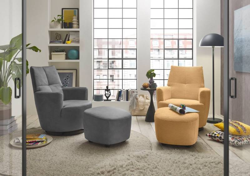 set one by Musterring Relaxsessel SO 1450 (Set), mit Dreh- und Wippfunktion, inklusive Hocker von set one by Musterring