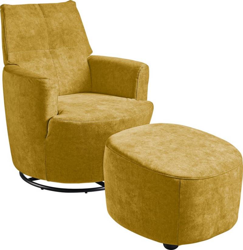 set one by Musterring Relaxsessel SO 1450 (Set), mit Dreh- und Wippfunktion, inklusive Hocker von set one by Musterring