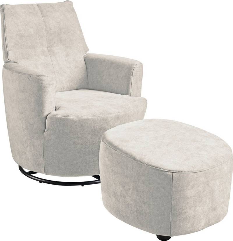 set one by Musterring Relaxsessel SO 1450 (Set), mit Dreh- und Wippfunktion, inklusive Hocker von set one by Musterring