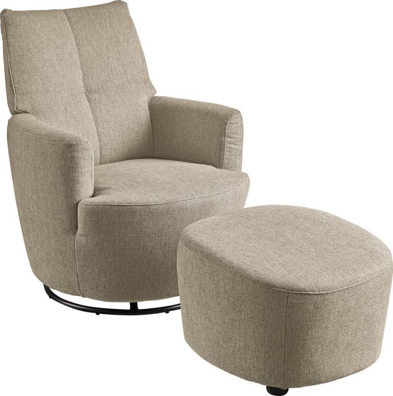 set one by Musterring Relaxsessel SO 1450 (Set), mit Dreh- und Wippfunktion, inklusive Hocker von set one by Musterring