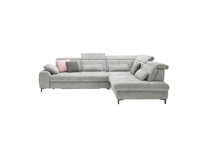 set one by Musterring SO 3400 Ecksofa mit Siztiefenverstellung und opt. Schlaffunktion - Strukturgewebe Famosa alu , Schlaffunktion , rechts von set-one-by-Musterring