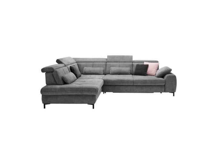set one by Musterring SO 3400 Ecksofa mit Siztiefenverstellung und opt. Schlaffunktion - Strukturgewebe Famosa anthrazit , Schlaffunktion , links von set-one-by-Musterring