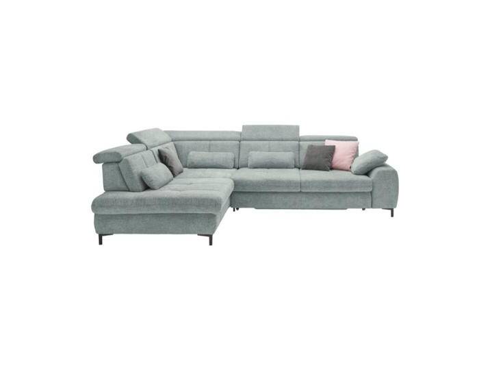 set one by Musterring SO 3400 Ecksofa mit Siztiefenverstellung und opt. Schlaffunktion - Strukturgewebe Famosa ocean , Schlaffunktion , links von set-one-by-Musterring