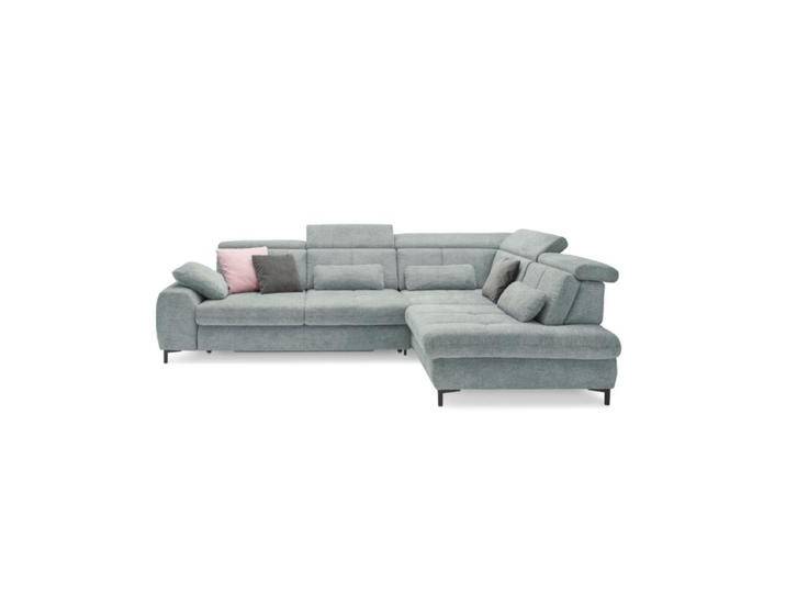 set one by Musterring SO 3400 Ecksofa mit Siztiefenverstellung und opt. Schlaffunktion - Strukturgewebe Famosa ocean , Schlaffunktion , rechts von set-one-by-Musterring