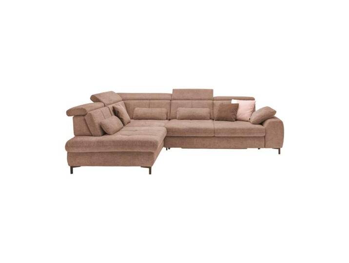 set one by Musterring SO 3400 Ecksofa mit Siztiefenverstellung und opt. Schlaffunktion - Strukturgewebe Famosa siena , Schlaffunktion , links von set-one-by-Musterring