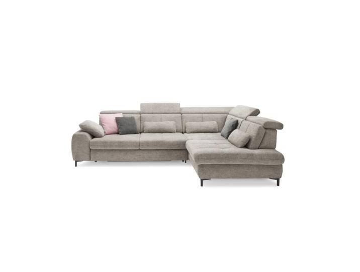 set one by Musterring SO 3400 Ecksofa mit Siztiefenverstellung und opt. Schlaffunktion - Strukturgewebe Famosa stone , Schlaffunktion , rechts von set-one-by-Musterring