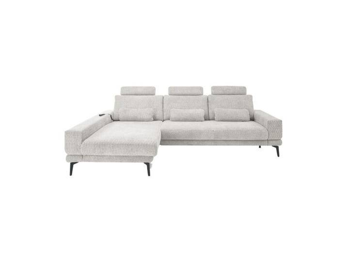 set one by Musterring SO 3600 Ecksofa - optional mit Funktionen und Zusatzausstattung - Textilgewebe Kama silver , 42 , Komfort Modell , links von set-one-by-Musterring