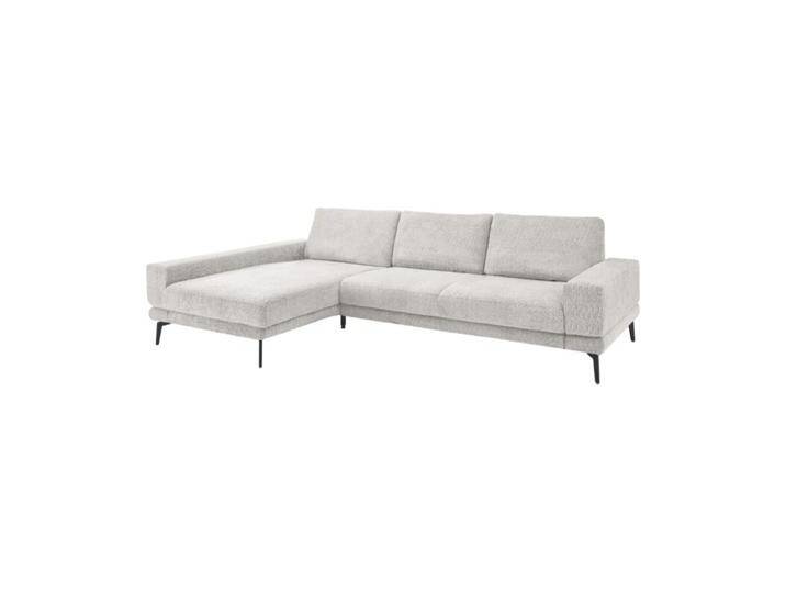 set one by Musterring SO 3600 Ecksofa - optional mit Funktionen und Zusatzausstattung - Textilgewebe Kama silver , 44 , Basis Modell , links von set-one-by-Musterring