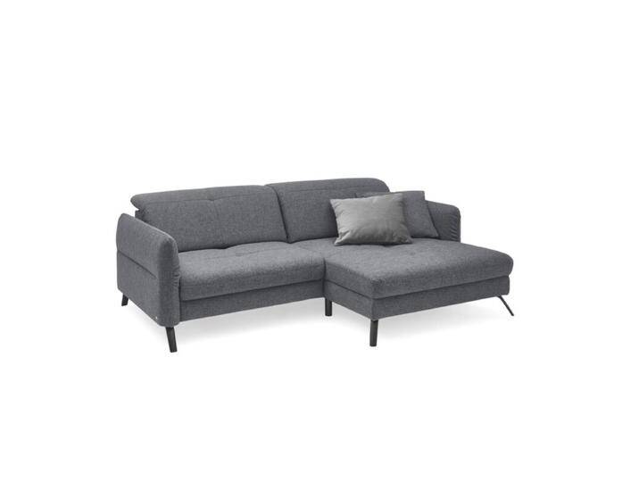 set one by Musterring SO 4400 Ecksofa – optional mit Funktionen - Flachgewebe Amsterdam 46 anthrazit , Basis Modell , Kaltschaum , rechts von set-one-by-Musterring