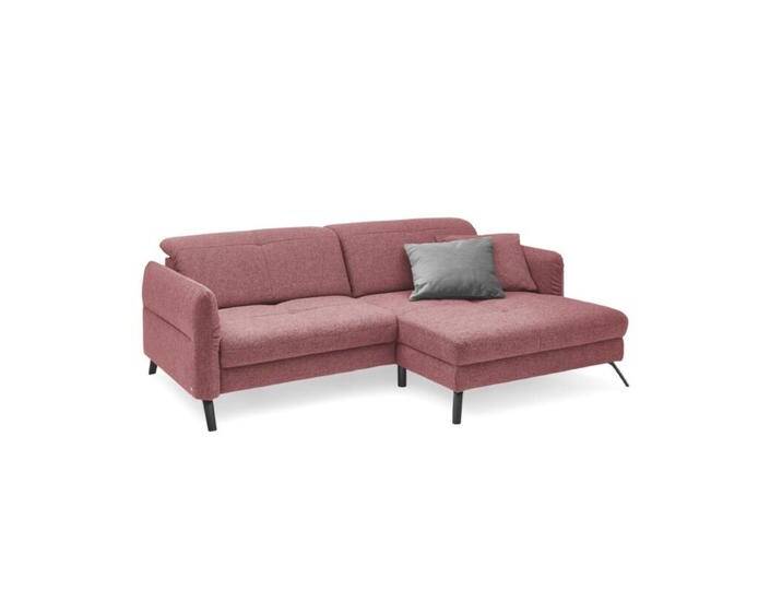 set one by Musterring SO 4400 Ecksofa – optional mit Funktionen - Flachgewebe Amsterdam 555 chianti , Basis Modell , PUR Schaum , rechts von set-one-by-Musterring