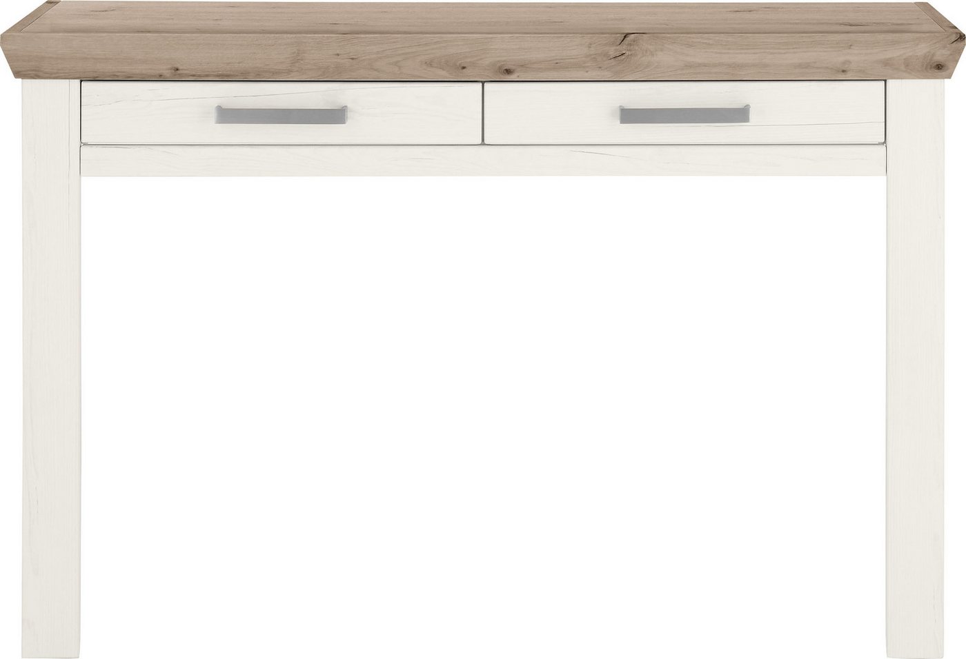 set one by Musterring Schminktisch (1-St), mit zwei Schubkästen, Landhausstil, Metallgriff, B 123 x H 80 x T 40cm von set one by Musterring