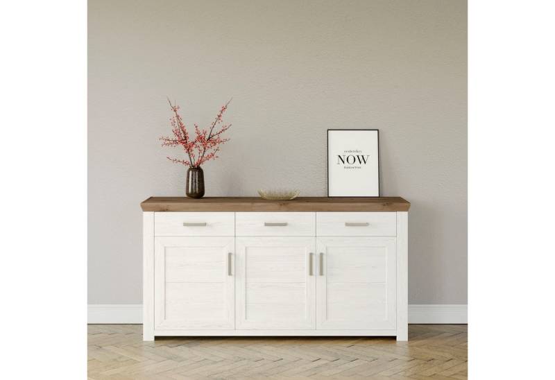 set one by Musterring Sideboard York, Typ 52, in 3 Farbvarianten, Landhaus-Stil, B 184 x H 95 cm von set one by Musterring