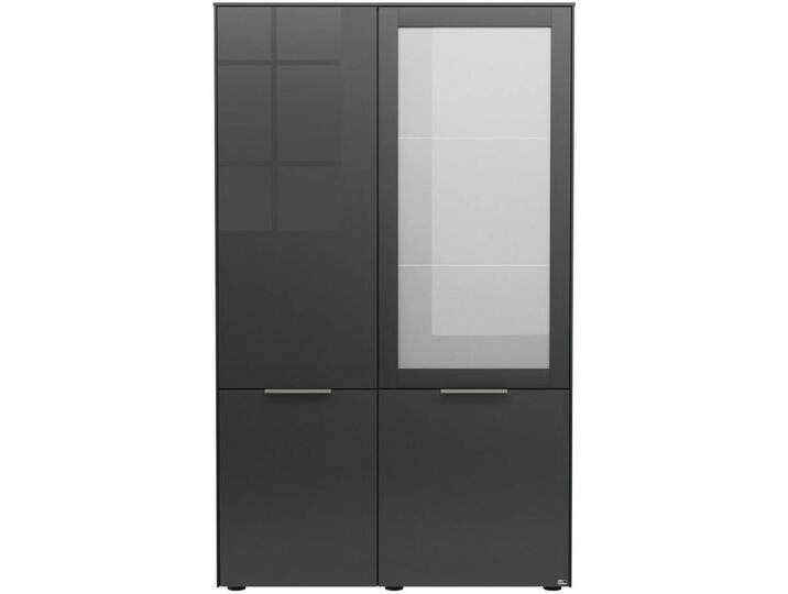 set one by Musterring Vitrine Chicago mit Soft-Close-Funktion, grau, Glas: anthrazit glanz, Oberplatte: anthrazit matt set one by Musterring Vitrine Chicago mit Soft-Close-Funktion, grau, Glas: anthrazit glanz, Oberplatte: anthrazit matt von set-one-by-Musterring