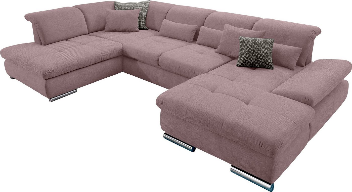 set one by Musterring Wohnlandschaft SO 4100 komfortable Federkernunterfederung, inkl. Kopfteilverstellung, wahlweise Bettfunktion und Sitztiefenverstellung, U-Form set one by Musterring Wohnlandschaft SO 4100 komfortable Federkernunterfederung, inkl. Kopfteilverstellung, wahlweise Bettfunktion und Sitztiefenverstellung, U-Form von set one by Musterring