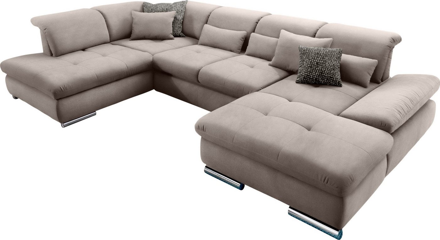 set one by Musterring Wohnlandschaft SO 4100 komfortable Federkernunterfederung, inkl. Kopfteilverstellung, wahlweise Bettfunktion und Sitztiefenverstellung, U-Form set one by Musterring Wohnlandschaft SO 4100 komfortable Federkernunterfederung, inkl. Kopfteilverstellung, wahlweise Bettfunktion und Sitztiefenverstellung, U-Form von set one by Musterring