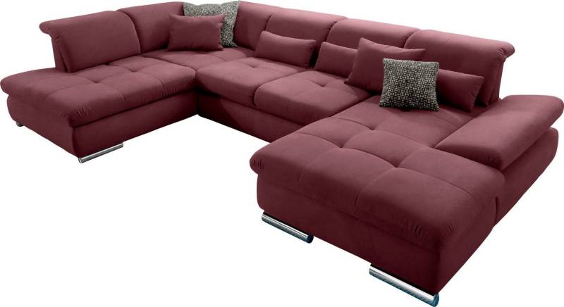 set one by Musterring Wohnlandschaft SO 4100 komfortable Federkernunterfederung, inkl. Kopfteilverstellung, wahlweise Bettfunktion und Sitztiefenverstellung, U-Form set one by Musterring Wohnlandschaft SO 4100 komfortable Federkernunterfederung, inkl. Kopfteilverstellung, wahlweise Bettfunktion und Sitztiefenverstellung, U-Form von set one by Musterring