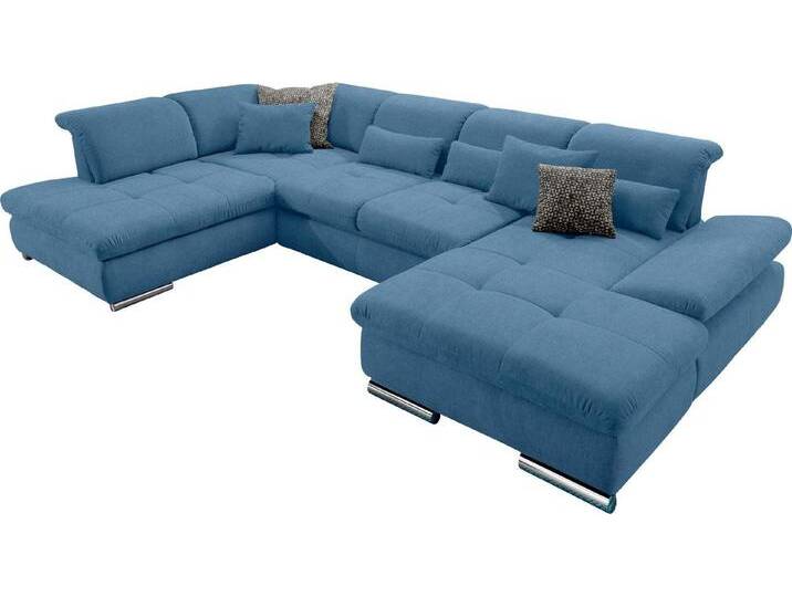 set one by Musterring Wohnlandschaft SO 4100 komfortable Federkernunterfederung, inkl. Kopfteilverstellung, U-Form, blau, ohne Funktion, hellblau 1695 set one by Musterring Wohnlandschaft SO 4100 komfortable Federkernunterfederung, inkl. Kopfteilverstellung, U-Form, blau, ohne Funktion, hellblau 1695 von set-one-by-Musterring