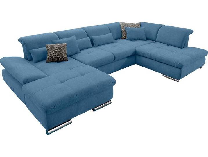 set one by Musterring Wohnlandschaft SO 4100 komfortable Federkernunterfederung, inkl. Kopfteilverstellung, U-Form, blau set one by Musterring Wohnlandschaft SO 4100 komfortable Federkernunterfederung, inkl. Kopfteilverstellung, U-Form, blau von set-one-by-Musterring