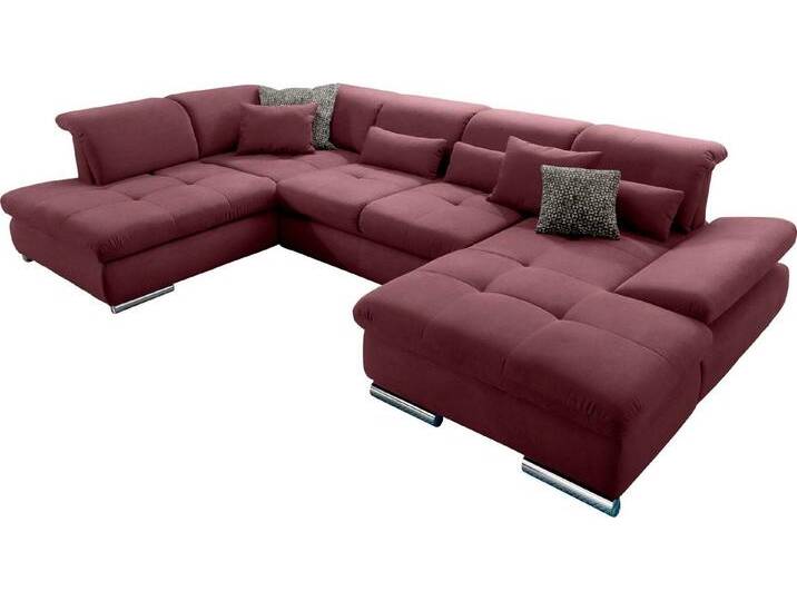 set one by Musterring Wohnlandschaft SO 4100 komfortable Federkernunterfederung, inkl. Kopfteilverstellung, U-Form, rot set one by Musterring Wohnlandschaft SO 4100 komfortable Federkernunterfederung, inkl. Kopfteilverstellung, U-Form, rot von set-one-by-Musterring