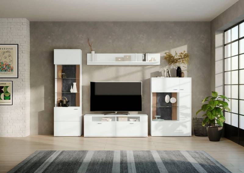 set one by Musterring Wohnwand TACOMA, (Set, 4-St), Typ 02, mit Wandboard von set one by Musterring