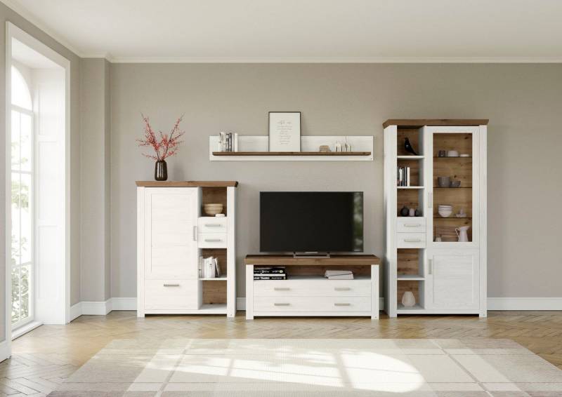 set one by Musterring Wohnwand York, (4-St), Kombination mit 4 Teilen, in 3 Farbvarianten, Gesamtbreite 370 cm von set one by Musterring