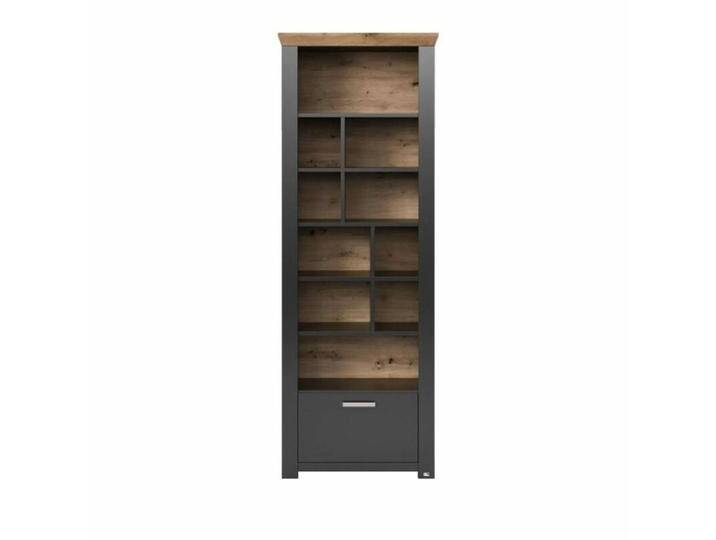 set one by Musterring York Standregal Type 07 - Dekor Grau Anthrazit/Artisan Eiche Nachbildung von set-one-by-Musterring