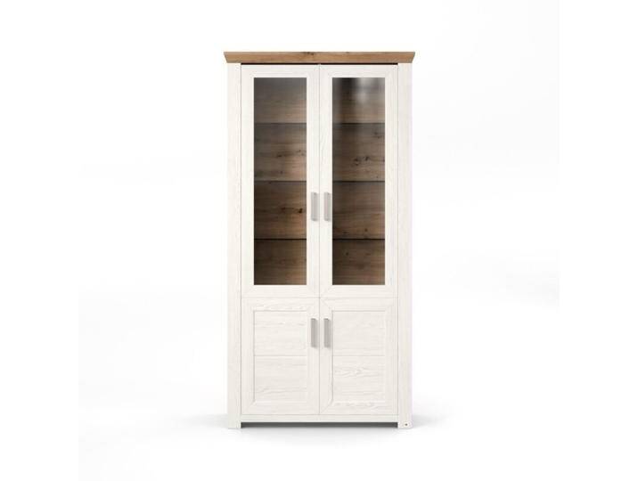 set one by Musterring York Vitrine Type 17 mit 2 Glastüren - Dekor Pino Aurelio und Artisan Eiche Nachbildung von set-one-by-Musterring