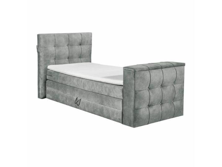 set one by Musterring richmond Boxspringbett 120 x 200 cm inkl. TV-Halterung - Microvelours grey , ohne Zusatzausstattung set one by Musterring richmond Boxspringbett 120 x 200 cm inkl. TV-Halterung - Microvelours grey , ohne Zusatzausstattung von set-one-by-Musterring