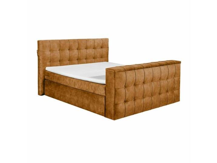 set one by Musterring richmond Boxspringbett 180 x 200 cm inkl. TV-Halterung - Microvelours amber , inkl. Bettkasten set one by Musterring richmond Boxspringbett 180 x 200 cm inkl. TV-Halterung - Microvelours amber , inkl. Bettkasten von set-one-by-Musterring