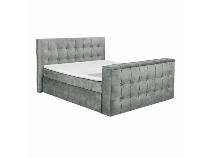 set one by Musterring richmond Boxspringbett 180 x 200 cm inkl. TV-Halterung - Microvelours grey , inkl. Bettkasten set one by Musterring richmond Boxspringbett 180 x 200 cm inkl. TV-Halterung - Microvelours grey , inkl. Bettkasten von set-one-by-Musterring