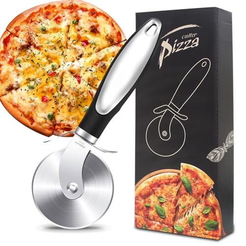 Pizzaschneider,Pizza cutter,Pizza roller Pizza wiegemesser Leicht zu schneiden und zu reinigen für Pizza, Kuchen, Waffeln, Teig und Mehr von setooline