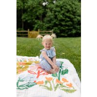 Cottage Garden Musselin Decke Für Erwachsene Und Kinder - Quilt Werfen Swaddle Babyparty Geschenk Mädchen Oder Jungen von sewingseamsco