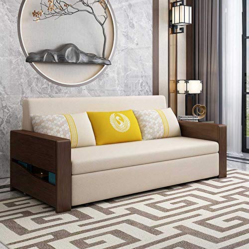 Cabrio Sofa Couch Sleeper mit Ausziehbett und großem Stauraum Futon Schlafsofa Tragbar Lazy Couch Modernes Stoffsofa für Wohnzimmer oder Schlafzimmer D (E) von sfhdcfbswjnjdcbshf