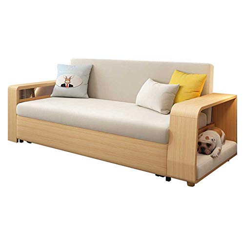 Umwandelbares Sofa-/Couchbett mit 8,1 cm Memory-Schaum-Ersatzmatratze, tragbar, faule Couch mit ausziehbarem Bett und großem Stauraum für Wohnzimmer oder Schlafzimmer, D (A) von sfhdcfbswjnjdcbshf
