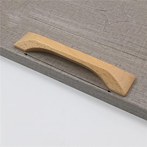 Griff Eiche Massivholz Schubladengriff Möbelgriff Holzgriff,natur möbelgriff eiche,Holz Natürliche Holzschubladenknöpfe Kommode Holztürgriffe,griffe kleiderschrank (192mm(7.6in),Beechwood) von sgxxkj123