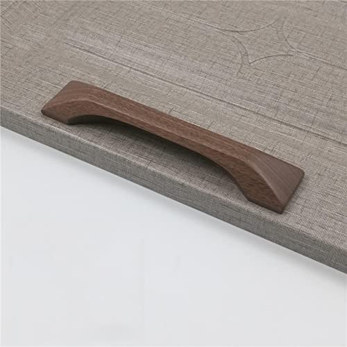 Griff Eiche Massivholz Schubladengriff Möbelgriff Holzgriff,natur möbelgriff eiche,Holz Natürliche Holzschubladenknöpfe Kommode Holztürgriffe,griffe kleiderschrank (64mm(2.5in),Black walnut) von sgxxkj123