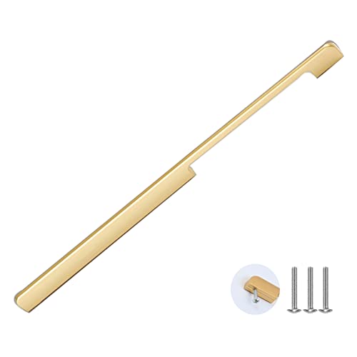 Möbelgriffe Küchengriffe Schrankgriffe Golden Türgriff Zieht Griffe, Modern Türknöpfe Schublade Stoßgriff, für Kleiderschrank Büro Heimdekoration 1Stück (hole distance 768mm) von sgxxkj123