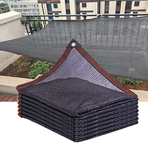 Schattierungsnetz Gemüsenetz 3-Pin Schattennetz mit Ösen 55% Schwarzes Sonnensegel Rechteck Schattiernetz Schatten Tuch Sonnenschutzgewebe,für Hof Pflanze Garten (6x6m/19.68x19.68ft) von sgxxkj123