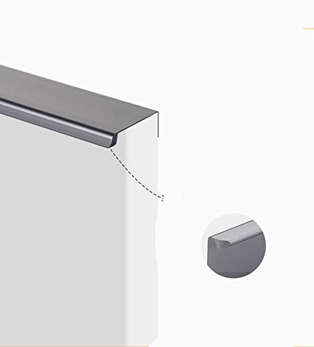 Schrankgriffe Verdeckter 1 Stück Versteckte Schrankgriffe,Modernes Küchengriffe Türgriff,Verdeckter Schubladengriff Griffe,für Kleiderschrank Schlafzimmer Schrank (Length 30cm,Iron grey) von sgxxkj123