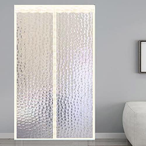 kälteschutzfolie Türvorhang Kälteschutz und Wärmeschutz im Winter Wärmeschutzvorhang Magnetisch Isoliert Türvorhang Winddicht Wärmeschutz (90x200cm) von sgxxkj123