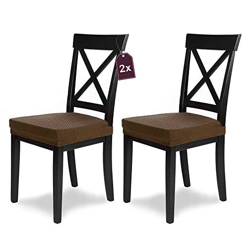 SCHEFFLER-Home Stuhlbezug Luna – 2er-Set Braun – Elastische Stuhlhussen mit 4-Flex-Saum und Gummiband – Weiche, Dehnbare Sitzbezüge aus Samt für Esszimmerstühle SCHEFFLER-Home Stuhlbezug Luna – 2er-Set Braun – Elastische Stuhlhussen mit 4-Flex-Saum und Gummiband – Weiche, Dehnbare Sitzbezüge aus Samt für Esszimmerstühle von sh SCHEFFLER-HOME LIVE HOMESTYLE