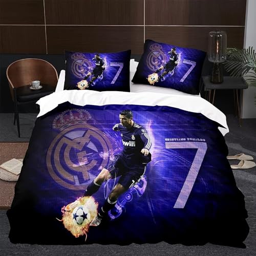 Fußball Bilder Bettwäsche Sets 220x240cm,Schlafkomfort Bettbezug mit 2 Kissenbezug 50 x 75cm Mikrofaser,3-Teiliges Set Fußball Bilder Bettwäsche Sets 220x240cm,Schlafkomfort Bettbezug mit 2 Kissenbezug 50 x 75cm Mikrofaser,3-Teiliges Set von Shaari
